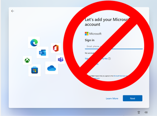 Don't Add Microsoft Account