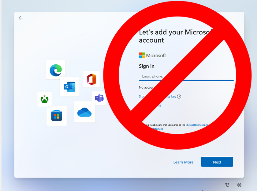 Don&#039;t Add Microsoft Account