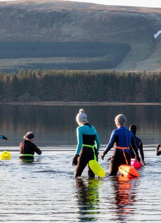 Women wild swimming