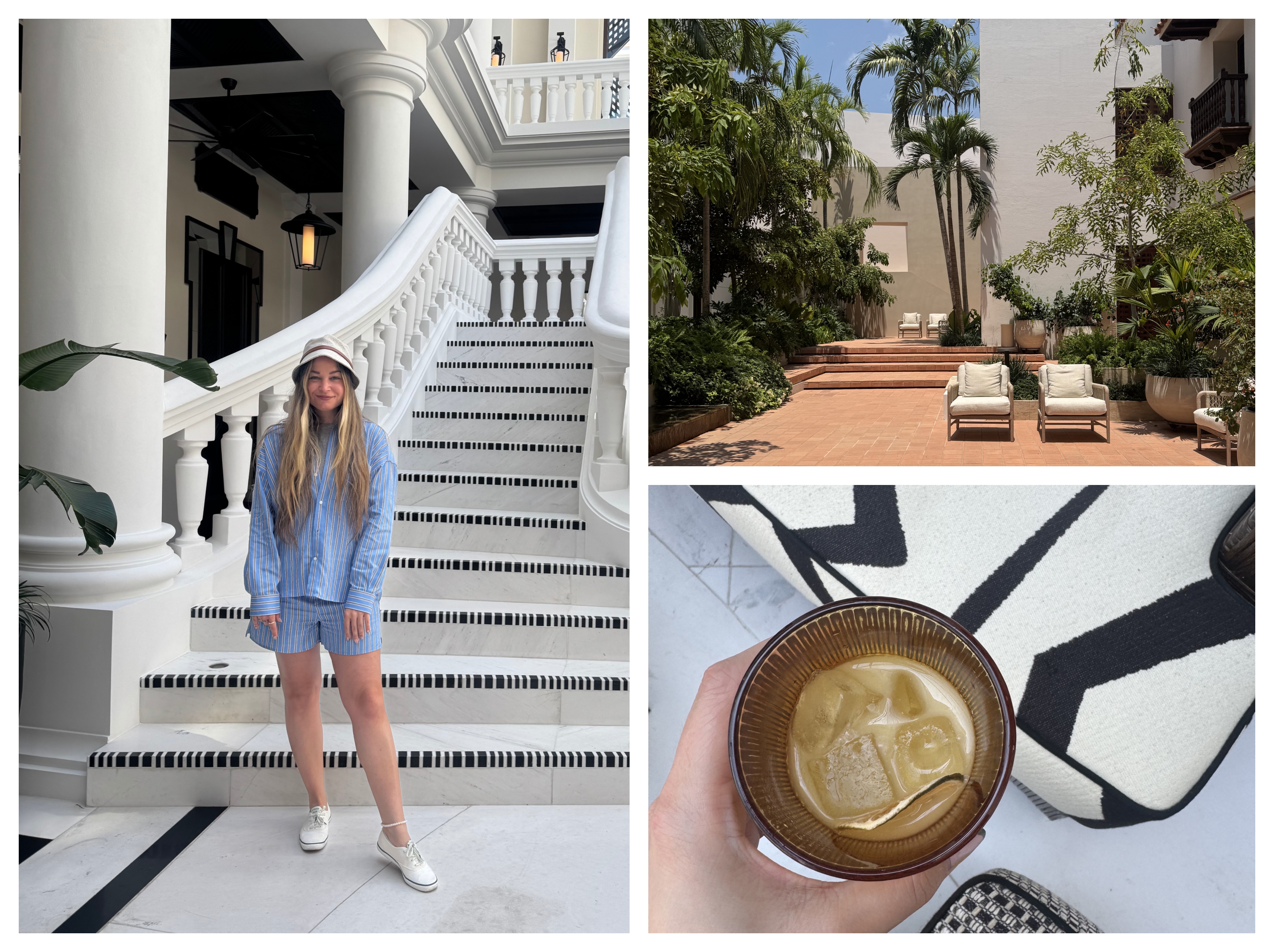 Writer Irina Grechko in Four Seasons Cartagena in Colombia.