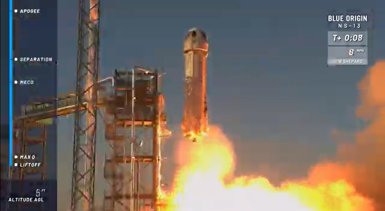 Blue Origin's New Shepard vehicle made its 13th flight on Oct. 13, 2020.