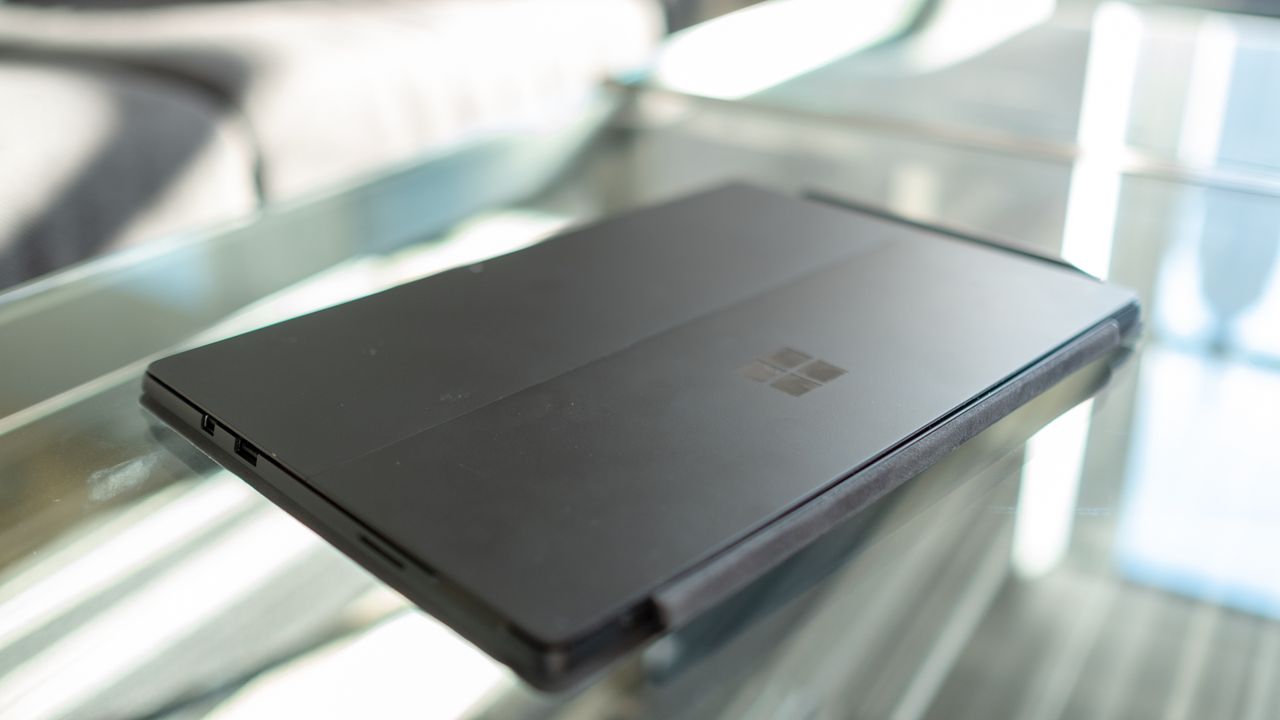 The Surface Pro 6's beautiful new black color scheme is lovely to touch.