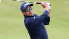 Rickie Fowler takes a shot at The Open