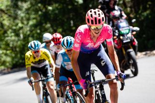 Joe Dombrowski (EF Education First) leads the way en route to winning stage 6 of the 2019 Tour of Utah