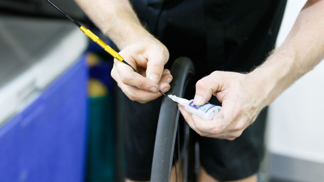 One handy trick from a Tinkoff mechanic. Use a dental pick and some quality super glue to fill in those tyre cuts