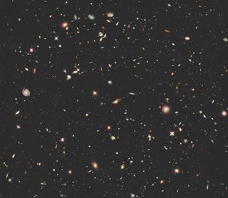 The Hubble Space Telescope's Ultra Deep Field view of a tiny patch of the universe.