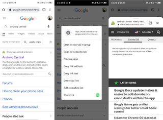 Steps to preview links on Google Chrome for Android