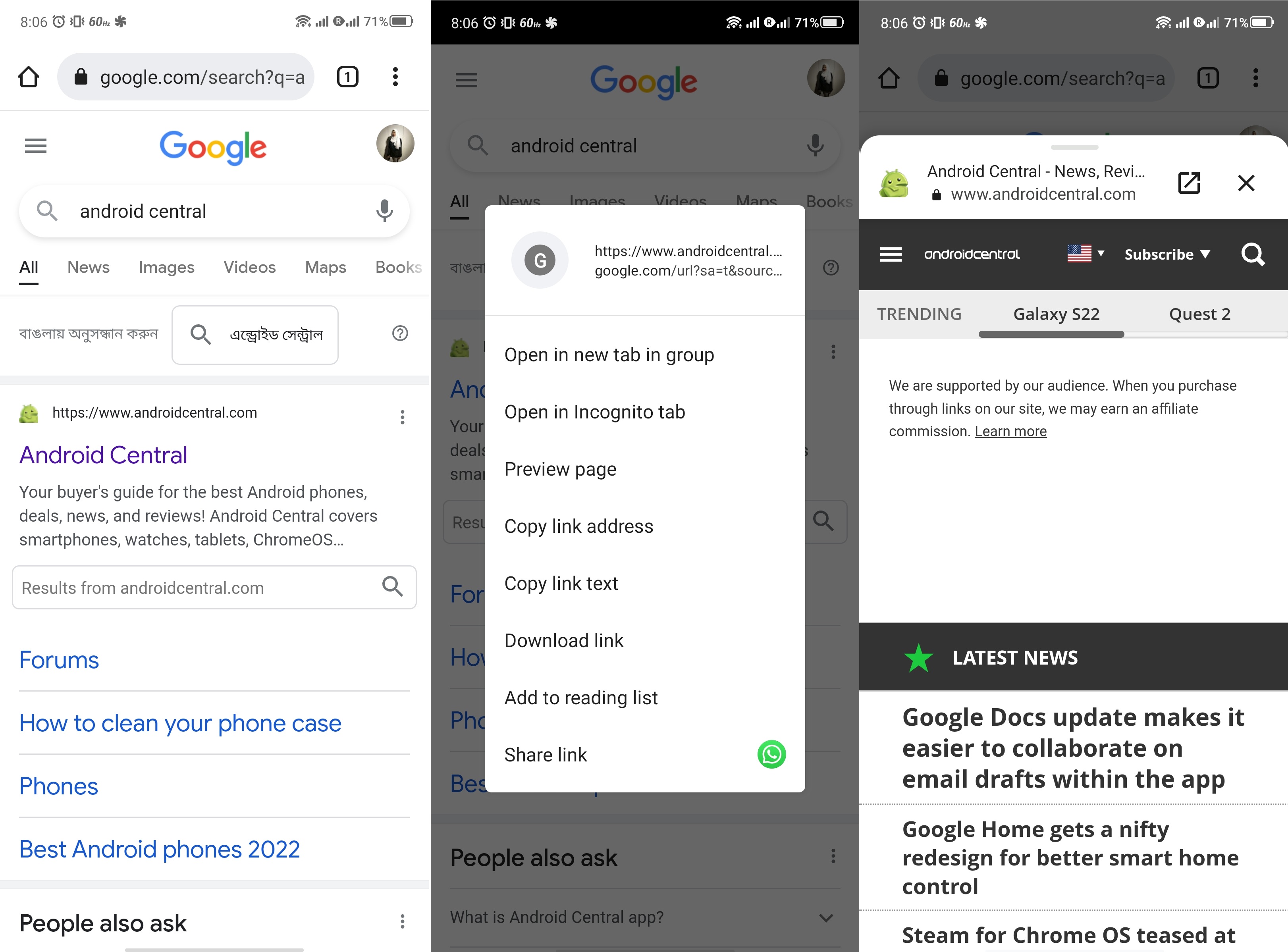Étapes Pour Prévisualiser Les Liens Sur Google Chrome Pour Android