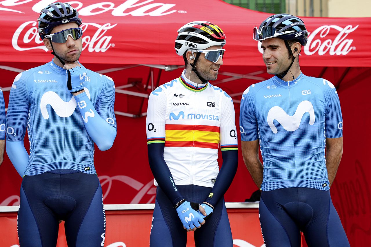 Alejandro Valverde made his 2020 debut at the Mallorca Challenge