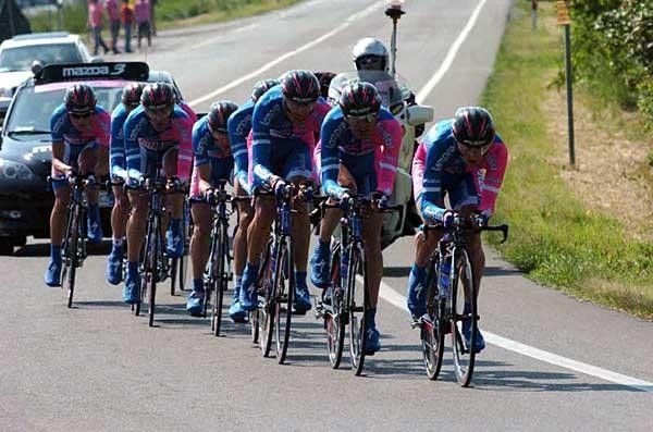 Lampre had a top-ten stage finish to keep Cunego in the hunt