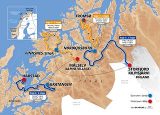 The 2020 Arctic Race of Norway route overview