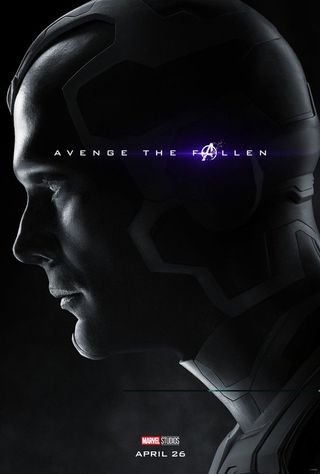 vision in official avengers: endgame poster