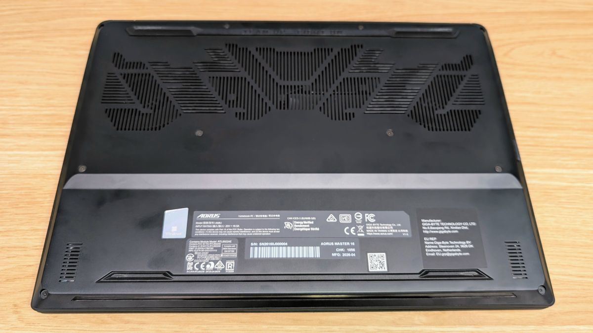 Gigabyte Aorus Master 16 Gen 2 gaming laptop