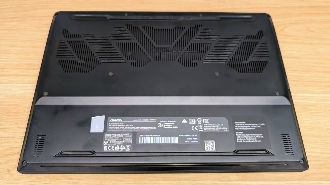 Gigabyte Aorus Master 16 Gen 2 gaming laptop