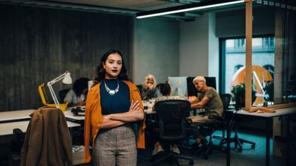 Female entrepreneur in office