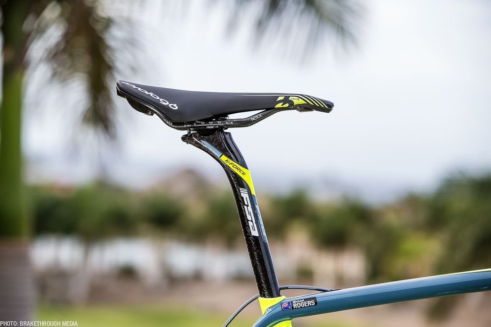 Rogers lets out plenty of this FSA K Force seatpost