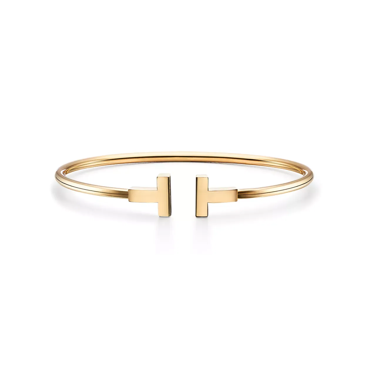Tiffany &amp;amp; Co., Tiffany T Wire Bracelet in Yellow Gold