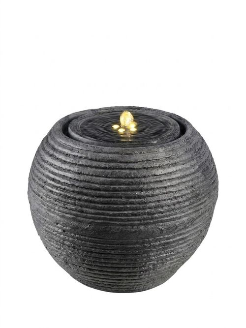 Solar-Powered Stone Effect Water Feature