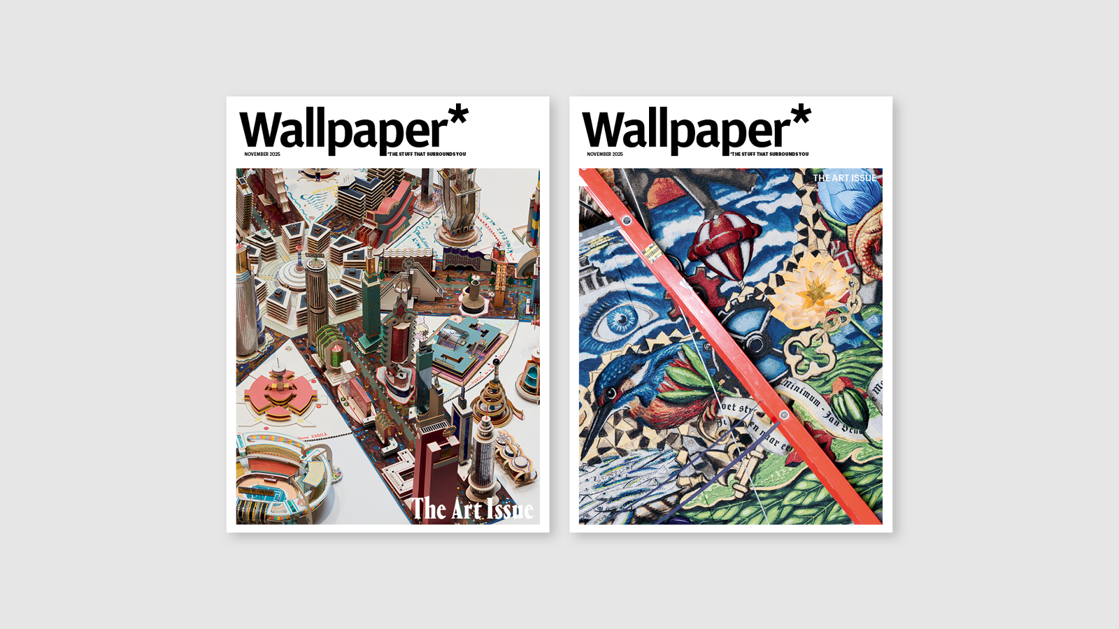Wallpaper* November 2025 Art Issue covers side by side