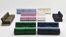 sofas in various colours