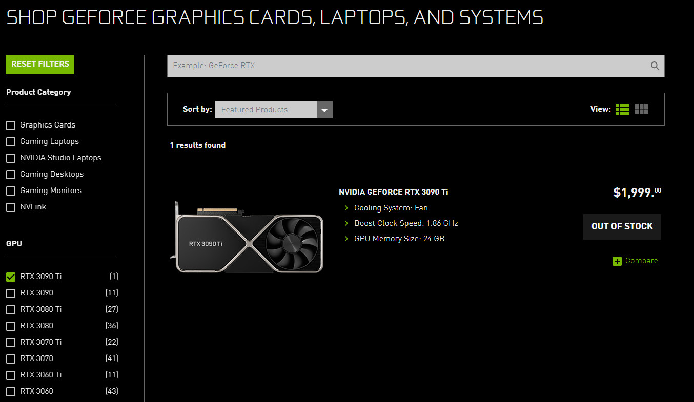 RTX 3090 Ti at Nvidia