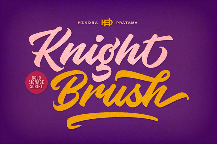 Free graffiti fonts: Knight Brush