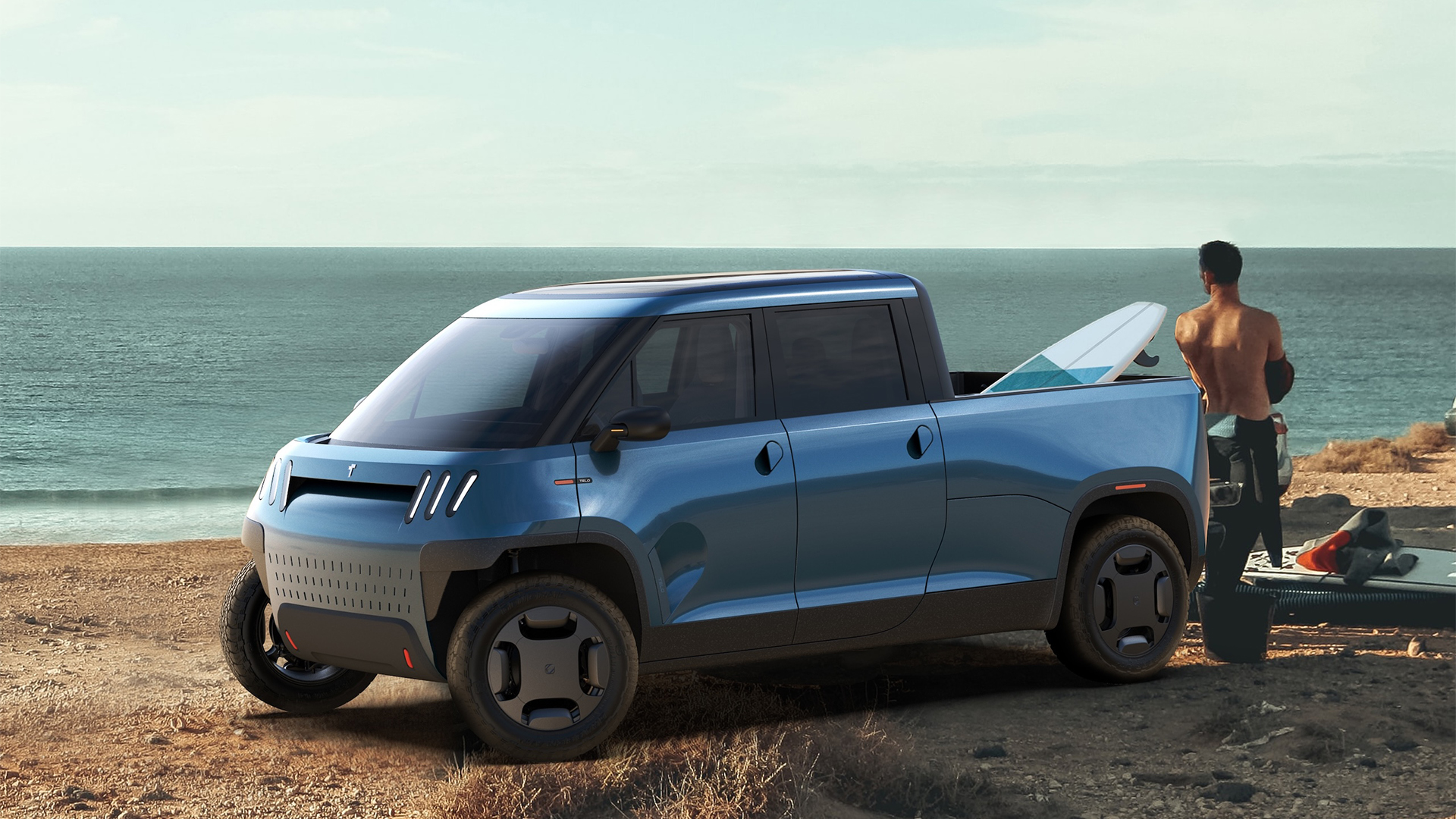 The anti-Cybertruck? This new electric pick-up is the size of a Mini and the cutest way to haul your gear