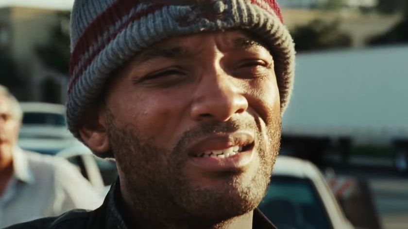 Will Smith realizing he caused some trouble in Hancock