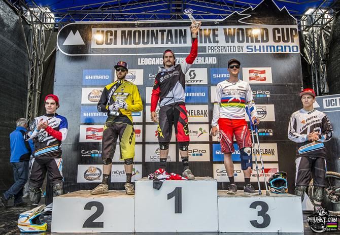 World Cup Final Overall Loic Bruni, Gee Atherton, Steve Smith, Greg Minnaar, Samuel Blenkinsop
