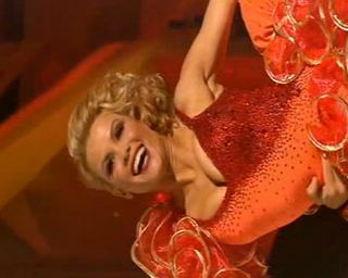 Melinda Messenger kicked things off with a lively Macarena