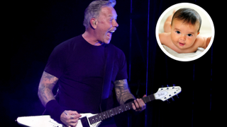 Metallica's James Hetfield and a baby