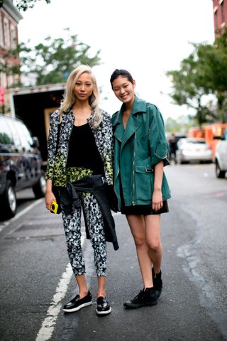 Models Off-Duty At New York Fashion Week SS14