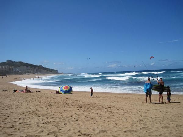 Relaxing at a beach in South Africa