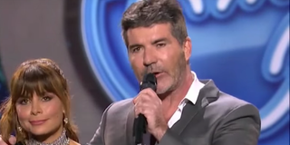 simon and paula on stage american idol finale