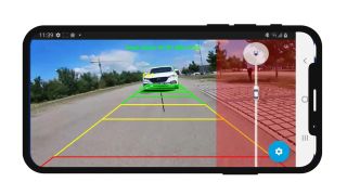 Luna Systems AI rear cameras on-screen view