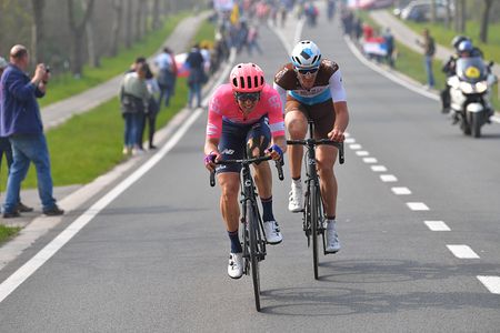 Sep Vanmarcke of Belgium and Team Ef Education First / Stijn Vandenbergh of Belgium and Team Ag2R La Mondiale