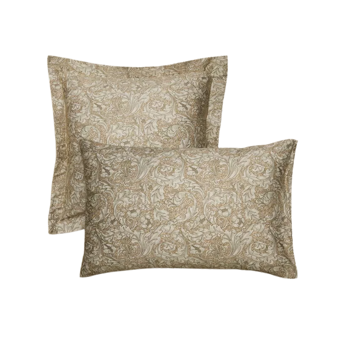 Zara Home, Morris &amp;amp; Co. Floral Sateen Cotton Pillowcases, Set of 2