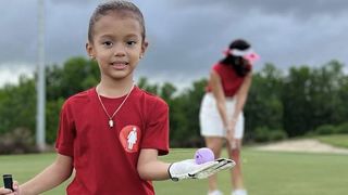 Girl takes part in WGD at Vistas Golf and Country Club