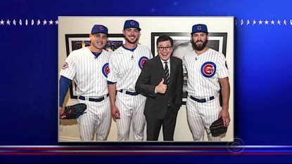 Stephen Colbert takes his Cubs World Series victory lap