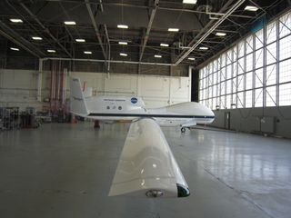 The Global Hawk drones have a wingspan that stretches 116 feet (35 meters).