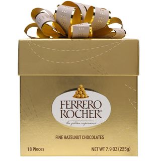 Ferrero Rocher Gold Ribbon Gift Cube