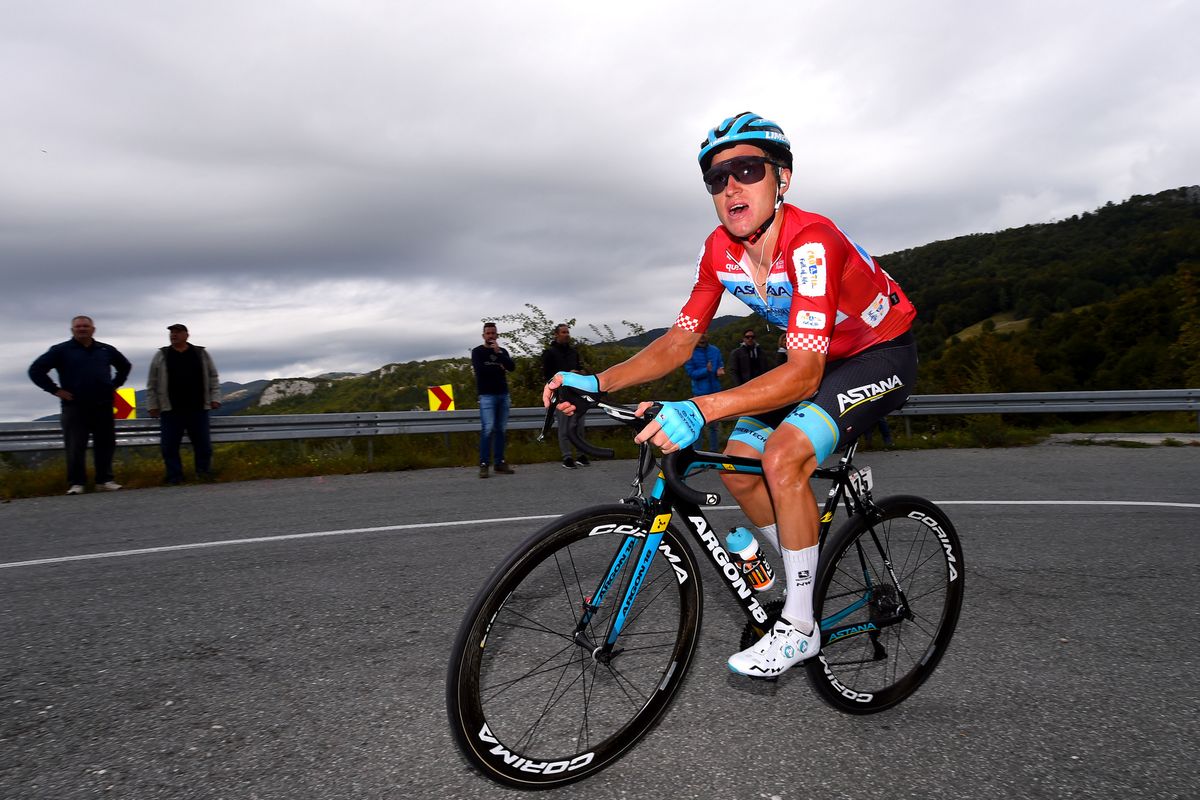 Yevgeniy Gidich (Astana) couldn't hold on to his race lead on the final climb