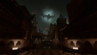 Batman: Arkham Shadow screenshot featuring the city of Gotham