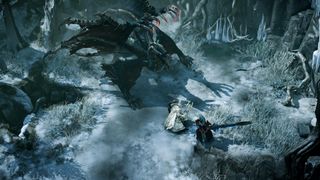 A big monster attacks a player in Lost Ark