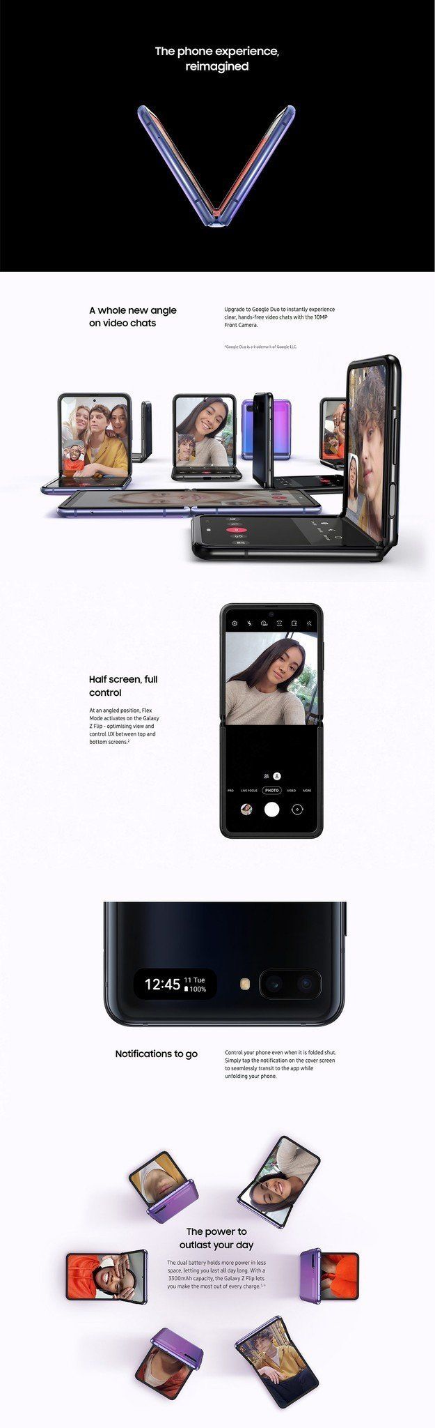 Galaxy Z Flip Marketing Materials
