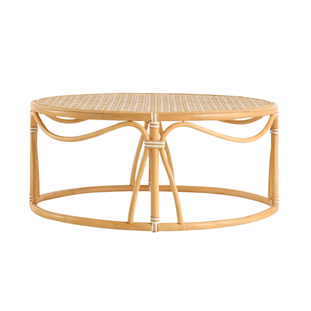 Coastal Indoor/outdoor Rattan Coffee Table