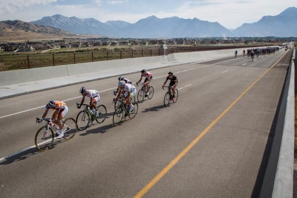 The breakaway is within reach during stage 4 at Utah