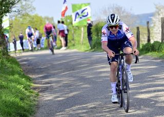 Belgian Remco Evenepoel of QuickStep Alpha Vinyl pictured in action at the Cote de La Redoute during the LiegeBastogneLiege one day cycling race 2575km from Liege to Liege Sunday 24 April 2022 in Liege BELGA PHOTO POOL PETER DE VOECHT Photo by POOL PETER DE VOECHT BELGA MAG Belga via AFP Photo by POOL PETER DE VOECHTBELGA MAGAFP via Getty Images