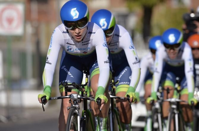 Orica-AIS on the way to the silver medal