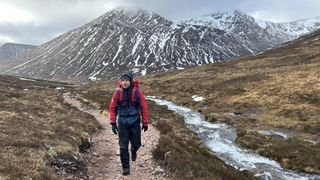 Alex hiking in the Cairngorms